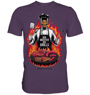 Meister des Grills – Koch im Flammenmeer - Premium Shirt Bright Lights Arts