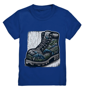 Mountain Steps Boot – Abenteuerliches Wanderschuh-Design voller Naturinspiration - Kids Premium Shirt Bright Lights Arts