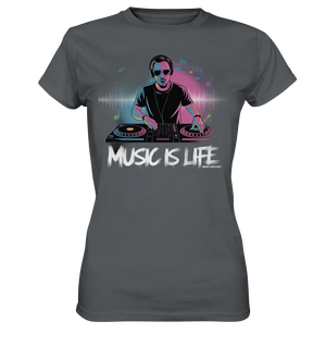 Music is Life - Lebende Energie der Musik - Ladies Premium Shirt Bright Lights Arts