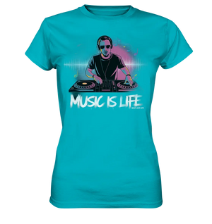Music is Life - Lebende Energie der Musik - Ladies Premium Shirt Bright Lights Arts