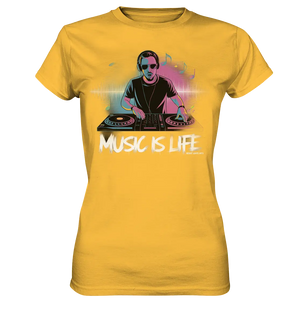Music is Life - Lebende Energie der Musik - Ladies Premium Shirt Bright Lights Arts