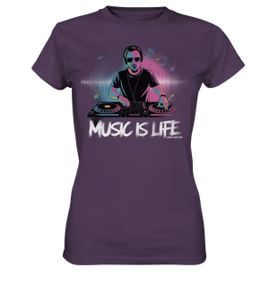 Music is Life - Lebende Energie der Musik - Ladies Premium Shirt Bright Lights Arts