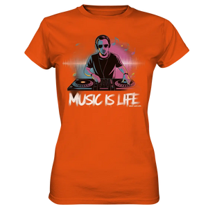 Music is Life - Lebende Energie der Musik - Ladies Premium Shirt Bright Lights Arts