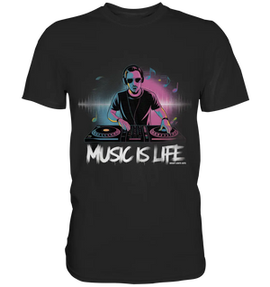 Music is Life - Lebende Energie der Musik - Premium Shirt Bright Lights Arts