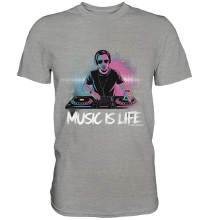 Music is Life - Lebende Energie der Musik - Premium Shirt Bright Lights Arts