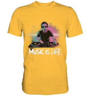 Music is Life - Lebende Energie der Musik - Premium Shirt Bright Lights Arts