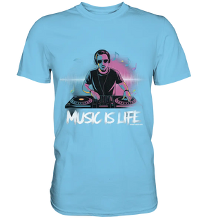 Music is Life - Lebende Energie der Musik - Premium Shirt Bright Lights Arts