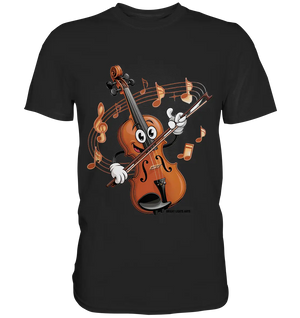 Musikalischer Spaß – Cartoon-Geige mit fröhlicher Ausstrahlung - Premium Shirt Bright Lights Arts