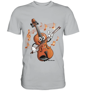 Musikalischer Spaß – Cartoon-Geige mit fröhlicher Ausstrahlung - Premium Shirt Bright Lights Arts