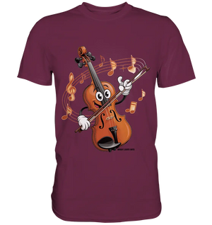 Musikalischer Spaß – Cartoon-Geige mit fröhlicher Ausstrahlung - Premium Shirt Bright Lights Arts