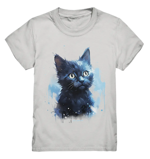Mystische Katzenmagie β Faszinierendes Blau-Schwarz Design - Kids Premium Shirt Bright Lights Arts
