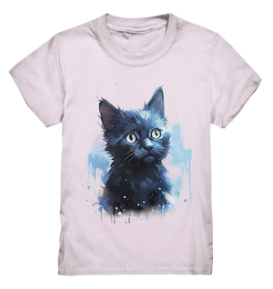 Mystische Katzenmagie β Faszinierendes Blau-Schwarz Design - Kids Premium Shirt Bright Lights Arts