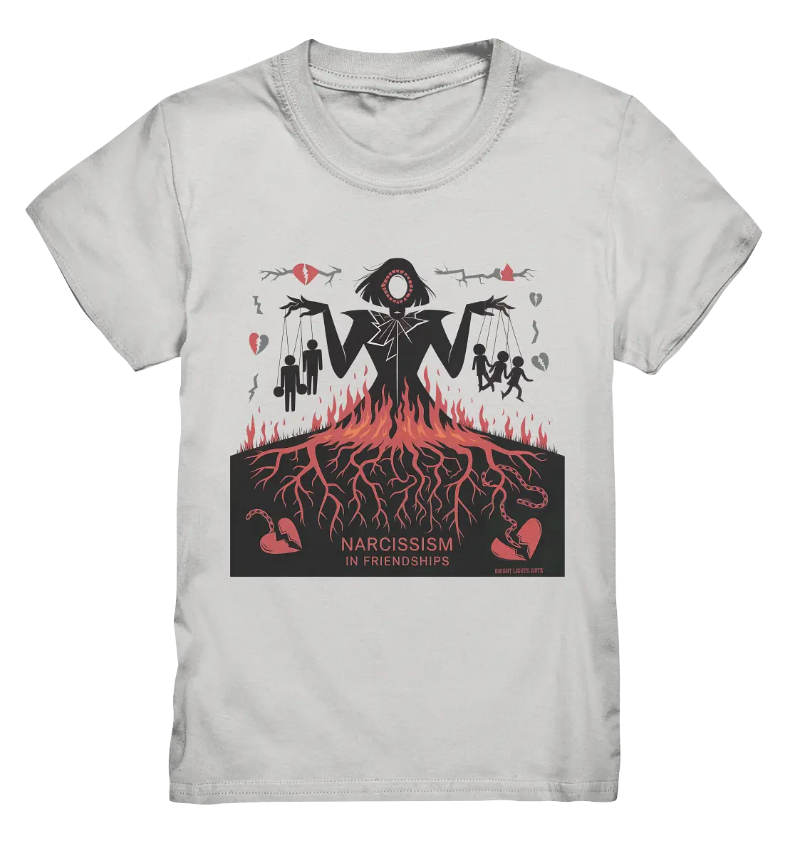 Narcissism in Friendships: Marionetten der Manipulation - Kids Premium Shirt Bright Lights Arts