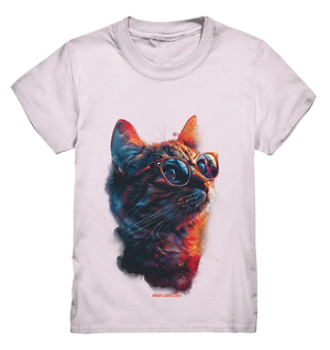 Neon-Katzenkönig – Leuchtende Farbenpracht - Kids Premium Shirt Bright Lights Arts