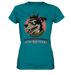 Nicht Streicheln - Ich Beiße! - Ladies Premium Shirt Bright Lights Arts
