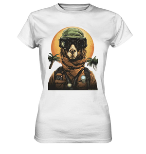 Night Ops Camel – Abenteuerliches und humorvolles Wüstendesign - Ladies Premium Shirt Bright Lights Arts