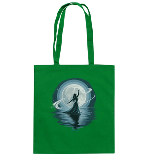 Nightfall Elegance Die Tänzerin im Mondlicht - Baumwolltasche Bright Lights Arts