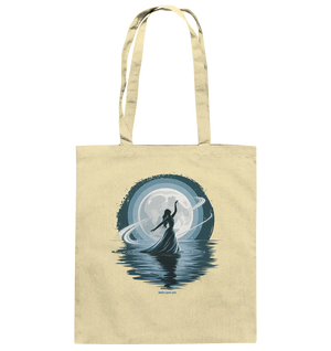 Nightfall Elegance Die Tänzerin im Mondlicht - Baumwolltasche Bright Lights Arts