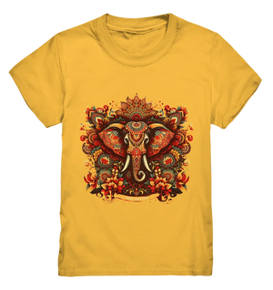 Ornamentaler Elefant: Kunstvolle Farbenpracht - Kids Premium Shirt Bright Lights Arts