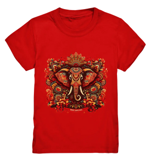 Ornamentaler Elefant: Kunstvolle Farbenpracht - Kids Premium Shirt Bright Lights Arts