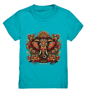 Ornamentaler Elefant: Kunstvolle Farbenpracht - Kids Premium Shirt Bright Lights Arts
