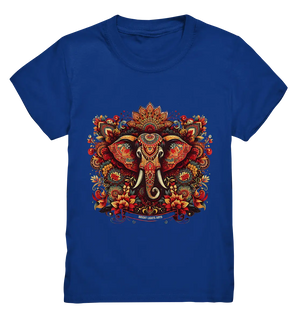 Ornamentaler Elefant: Kunstvolle Farbenpracht - Kids Premium Shirt Bright Lights Arts