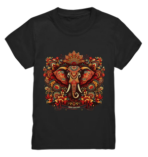 Ornamentaler Elefant: Kunstvolle Farbenpracht - Kids Premium Shirt Bright Lights Arts
