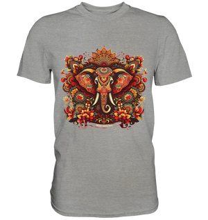 Ornamentaler Elefant: Kunstvolle Farbenpracht - Premium Shirt Bright Lights Arts