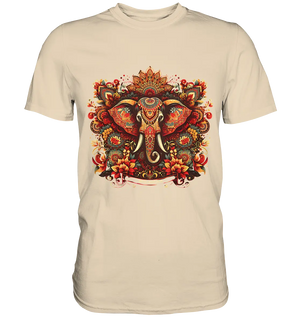 Ornamentaler Elefant: Kunstvolle Farbenpracht - Premium Shirt Bright Lights Arts