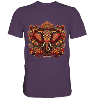 Ornamentaler Elefant: Kunstvolle Farbenpracht - Premium Shirt Bright Lights Arts