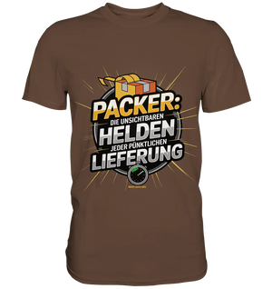 PACKER: Unsichtbare Helden der Logistik – Ein Design für Berufsstolz - Premium Shirt - Bright Lights Arts