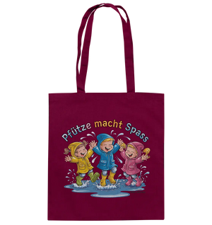 Pfützen-Spaß: Kinder im Regen - Baumwolltasche Bright Lights Arts