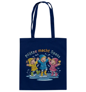 Pfützen-Spaß: Kinder im Regen - Baumwolltasche Bright Lights Arts