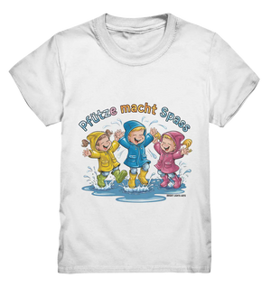 Pfützen-Spaß: Kinder im Regen - Kids Premium Shirt Bright Lights Arts