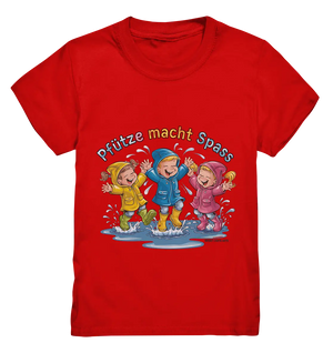 Pfützen-Spaß: Kinder im Regen - Kids Premium Shirt Bright Lights Arts