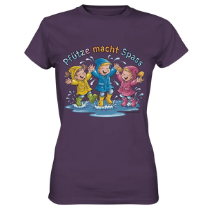 Pfützen-Spaß: Kinder im Regen - Ladies Premium Shirt Bright Lights Arts