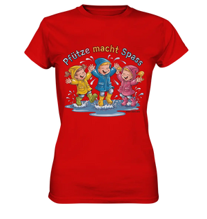 Pfützen-Spaß: Kinder im Regen - Ladies Premium Shirt Bright Lights Arts