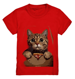 Pizza Cat - Niedlich & Humorvoll - Kids Premium Shirt Bright Lights Arts