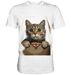 Pizza Cat - Niedlich & Humorvoll - Premium Shirt Bright Lights Arts