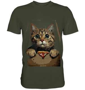 Pizza Cat - Niedlich & Humorvoll - Premium Shirt Bright Lights Arts