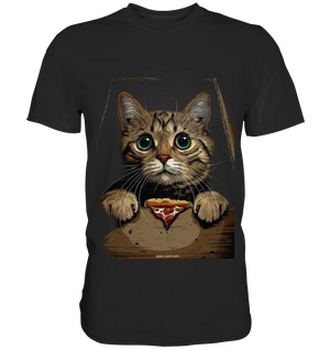 Pizza Cat - Niedlich & Humorvoll - Premium Shirt Bright Lights Arts