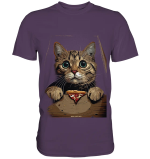 Pizza Cat - Niedlich & Humorvoll - Premium Shirt Bright Lights Arts