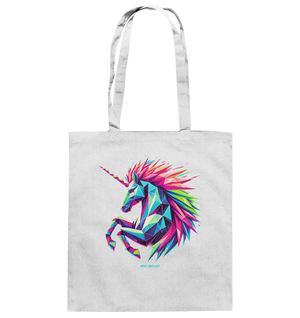 Prunkendes geometrisches Einhorn - Baumwolltasche Bright Lights Arts