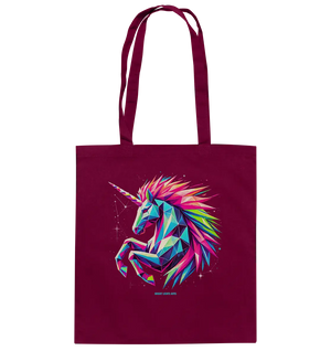 Prunkendes geometrisches Einhorn - Baumwolltasche Bright Lights Arts