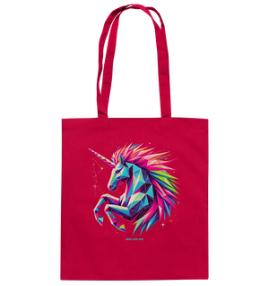 Prunkendes geometrisches Einhorn - Baumwolltasche Bright Lights Arts