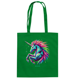 Prunkendes geometrisches Einhorn - Baumwolltasche Bright Lights Arts
