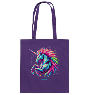 Prunkendes geometrisches Einhorn - Baumwolltasche Bright Lights Arts