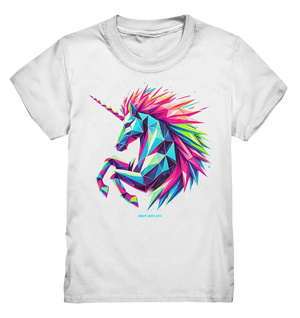 Prunkendes geometrisches Einhorn - Kids Premium Shirt Bright Lights Arts