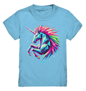 Prunkendes geometrisches Einhorn - Kids Premium Shirt Bright Lights Arts
