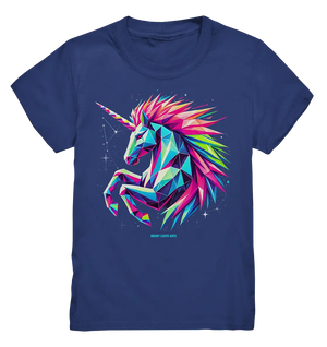 Prunkendes geometrisches Einhorn - Kids Premium Shirt Bright Lights Arts